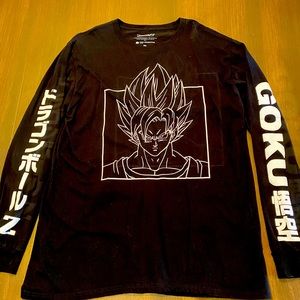 Dragon Ball Z Toei Animation Goku Long Sleeve Black Shirt XL
